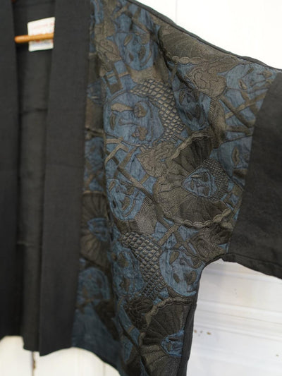 Unlogical Poem Silk Organza Pierrot Embroidery  Kimono