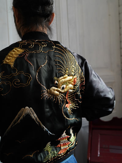 Unlogical Poem Classical Style Gold Embroidery Souvenir Jacket