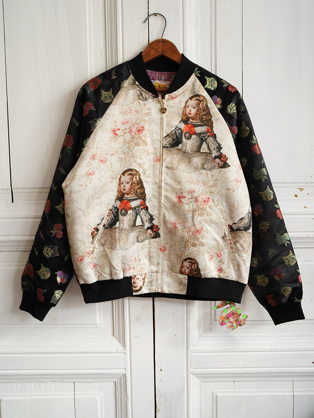 Unlogical Poem Patchwork Souvenir Jacket