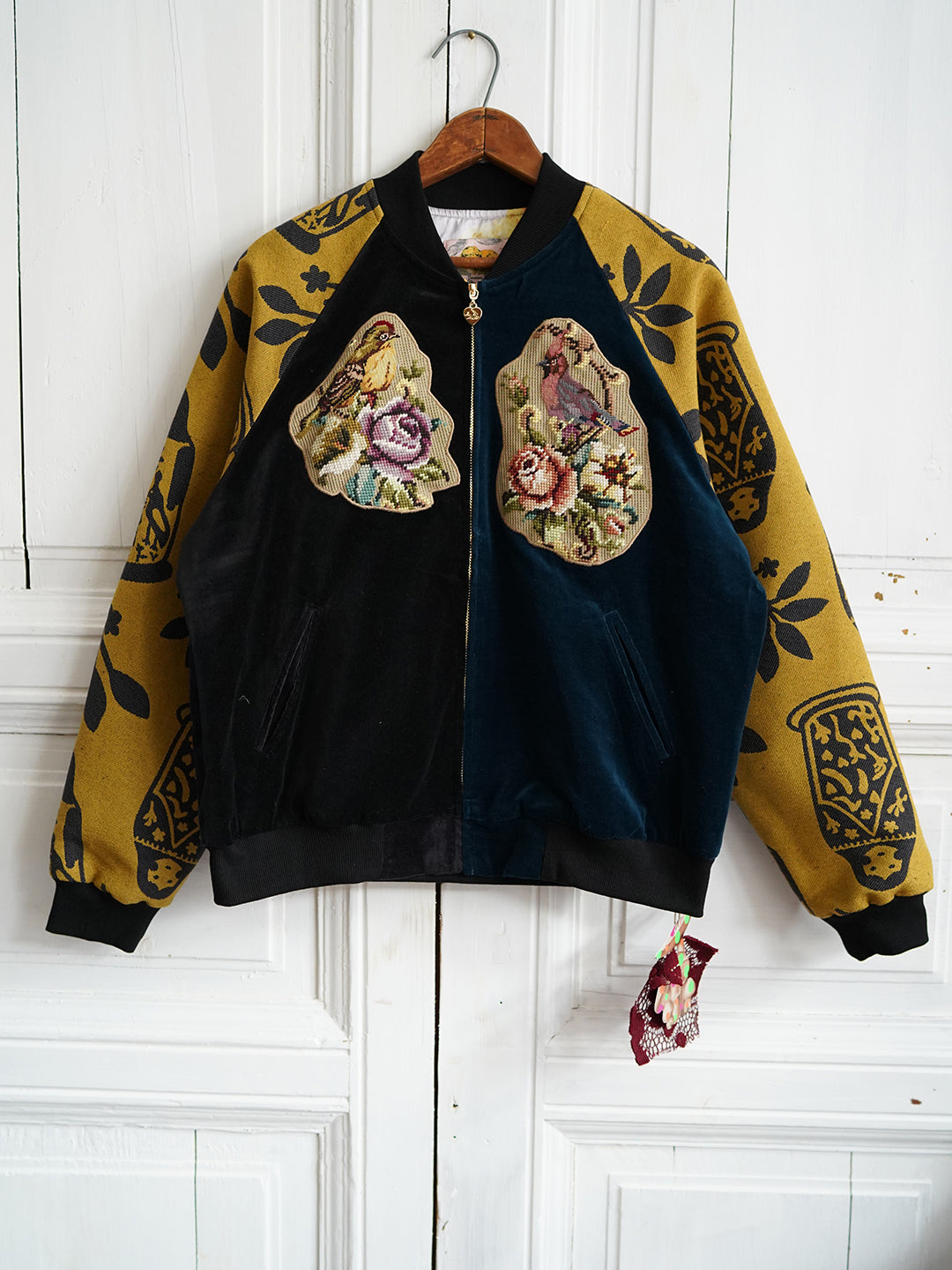 Unlogical Poem Patchwork Souvenir Jacket