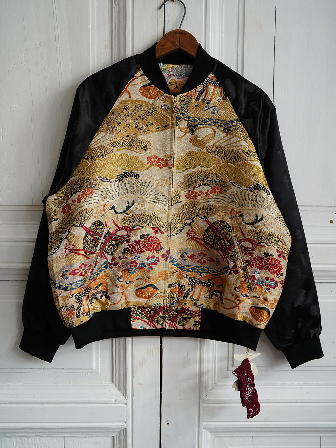 Unlogical Poem Patchwork Souvenir Jacket