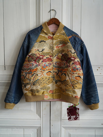 Unlogical Poem Patchwork Souvenir Jacket