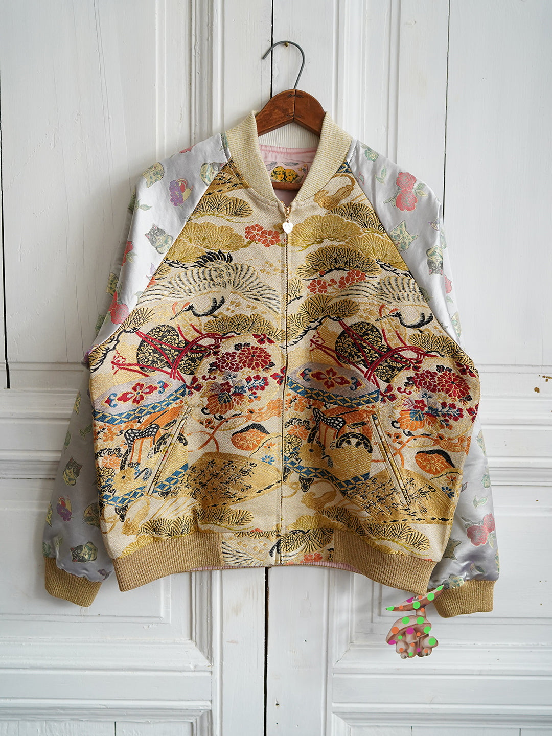 Unlogical Poem Patchwork Souvenir Jacket