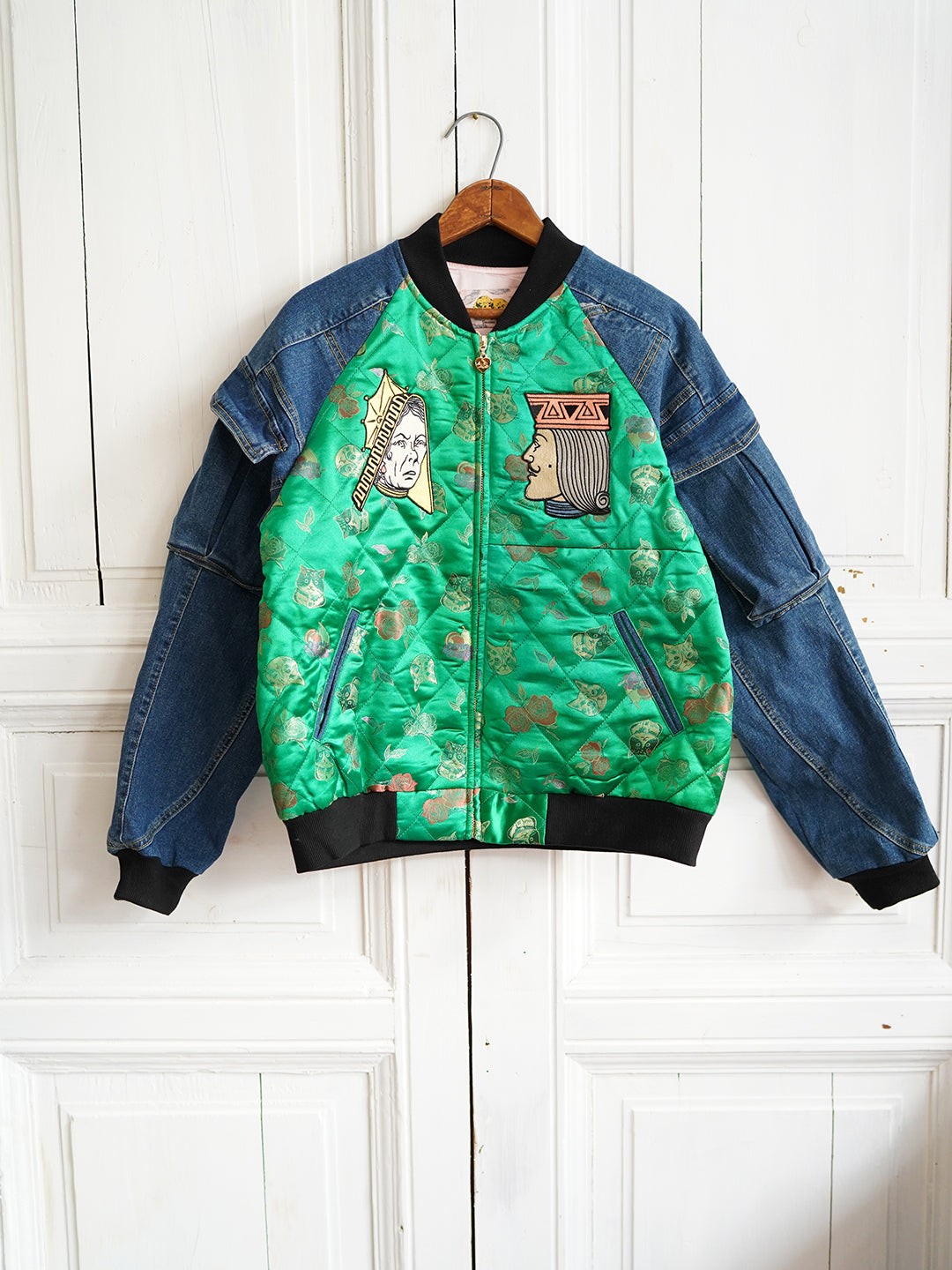 Unlogical Poem Patchwork Souvenir Jacket