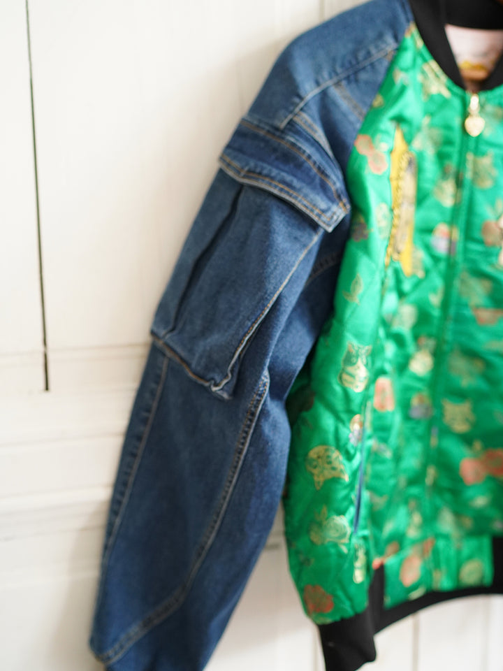 Unlogical Poem Poker Embroidery Quilting Patchwork Denim Souvenir Jack