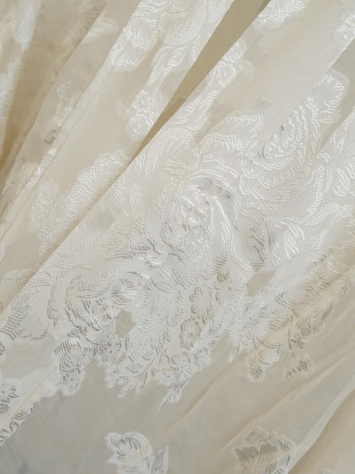 Unlogical Poem Vintage Style Lace Tulle Embroidery Kimono