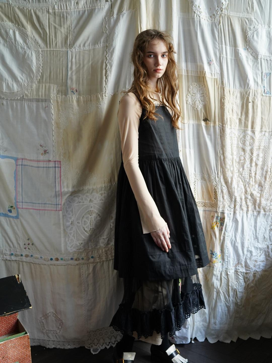 Unlogical Poem Black Cotton Camisole