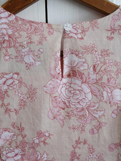 Unlogical Poem  Vintage Style  Cat Appliqué and Floral Prints  Dress