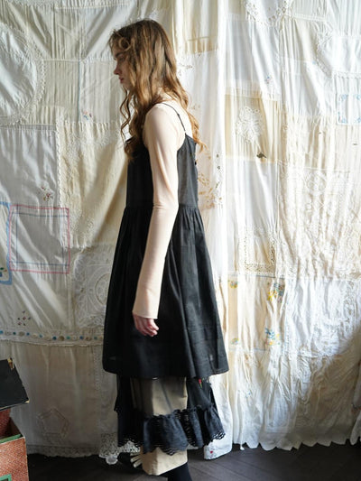 Unlogical Poem Black Cotton Camisole
