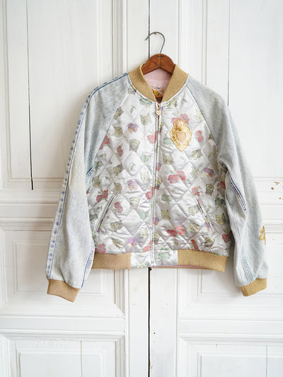 Unlogical Poem Patchwork Souvenir Jacket