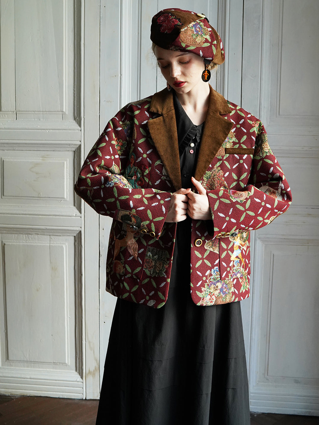 unlogical poemシルク刺繍ジャケット Corduroy Embroidered Suit | UNLOGICAL POEM – Unlogical Poem
