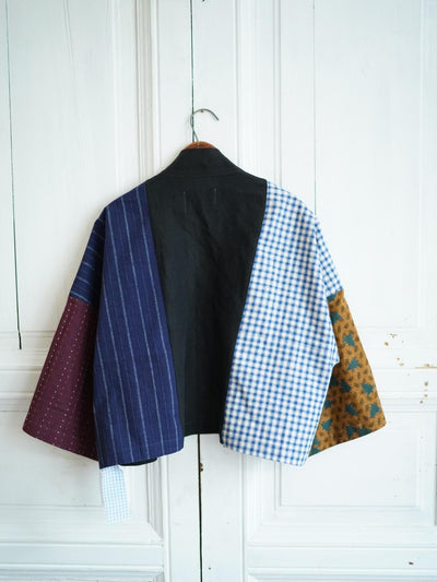 Unlogical Poem Ethnic Print Patchwork Cotton Embroidery Kimono