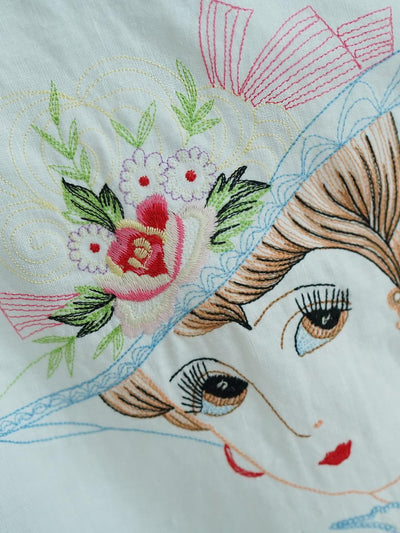 Unlogical Poem Rustic Vintage Fabric Embroidery Patchwork Kimono