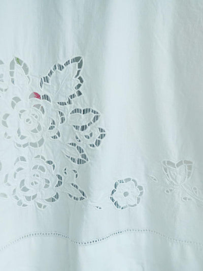 Unlogical Poem Rustic Vintage Fabric Embroidery Patchwork Kimono