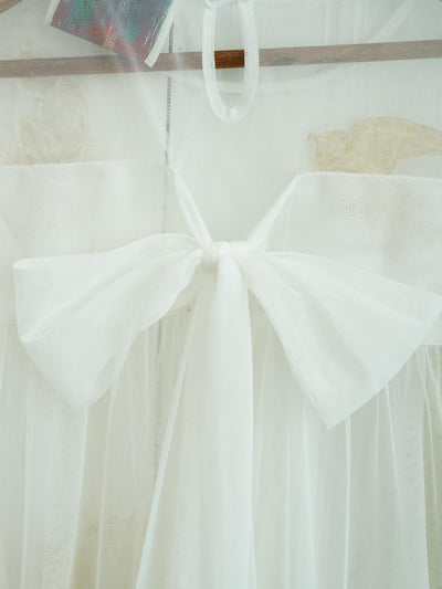 Unlogical Poem Vintage Dreamy Tulle Collage Embroidered Dress