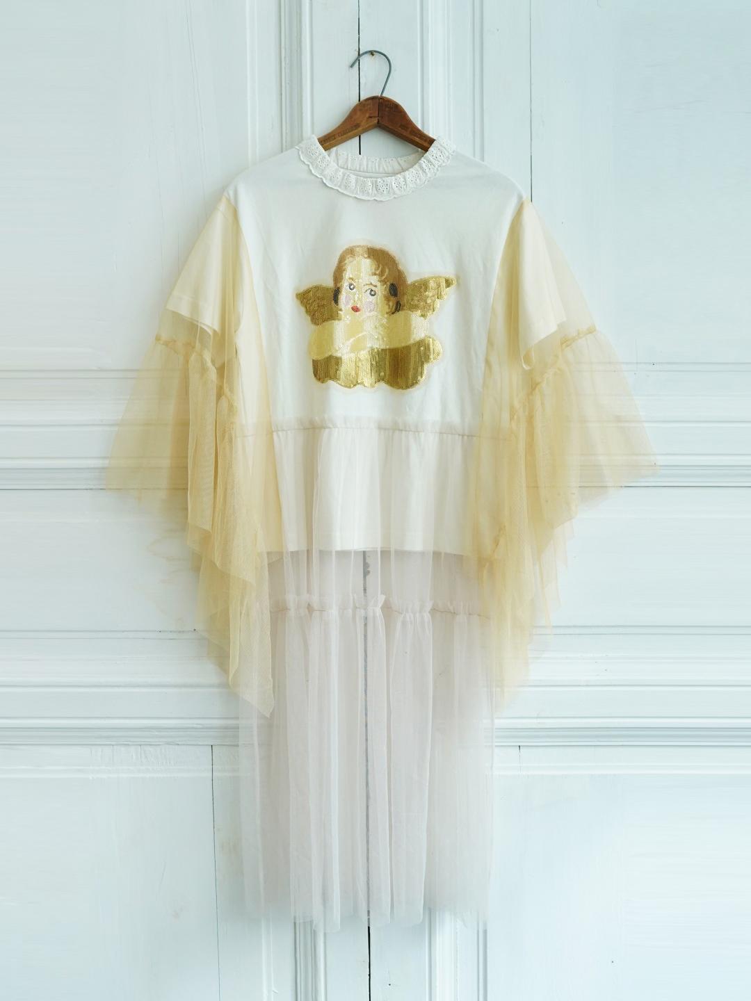 Unlogical Poem Tulle Angel Sequin Embroidered Dress
