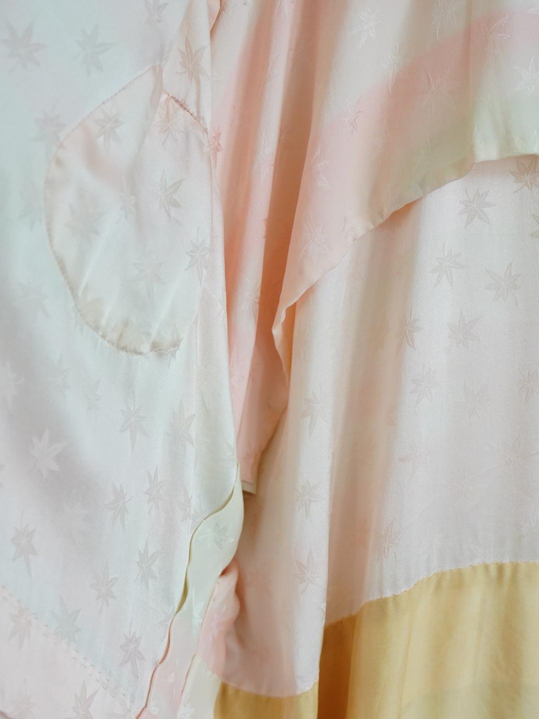 Unlogical Poem Embroidered  Silk  Kimono