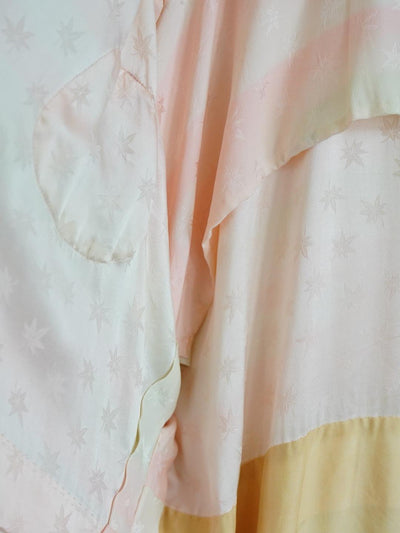 Unlogical Poem Embroidered  Silk  Kimono