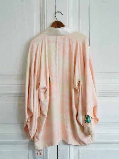 Unlogical Poem Embroidered  Silk  Kimono