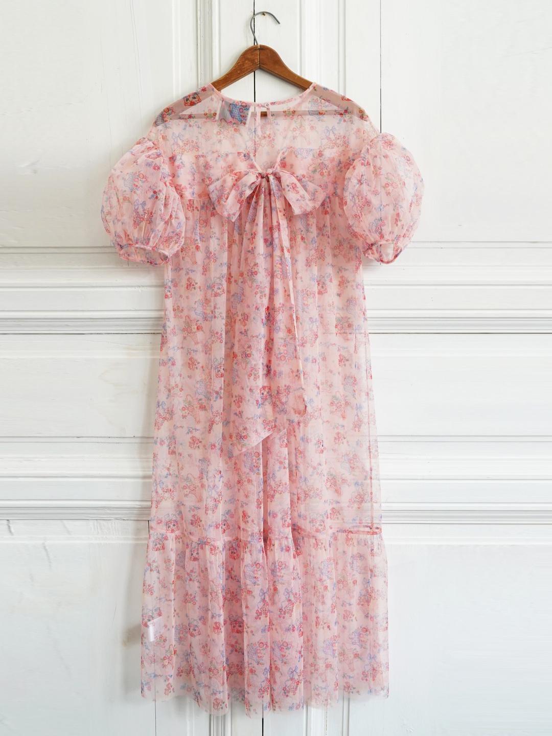 Unlogical Poem Victorian Style Mesh Dress