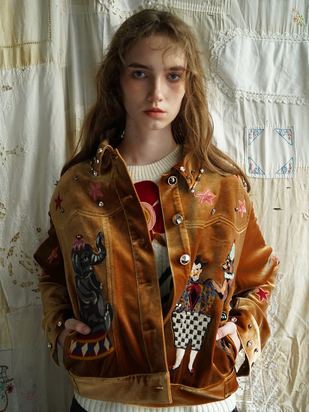 Circus Velvet Embroidered Jacket | UNLOGICAL POEM – Unlogical Poem