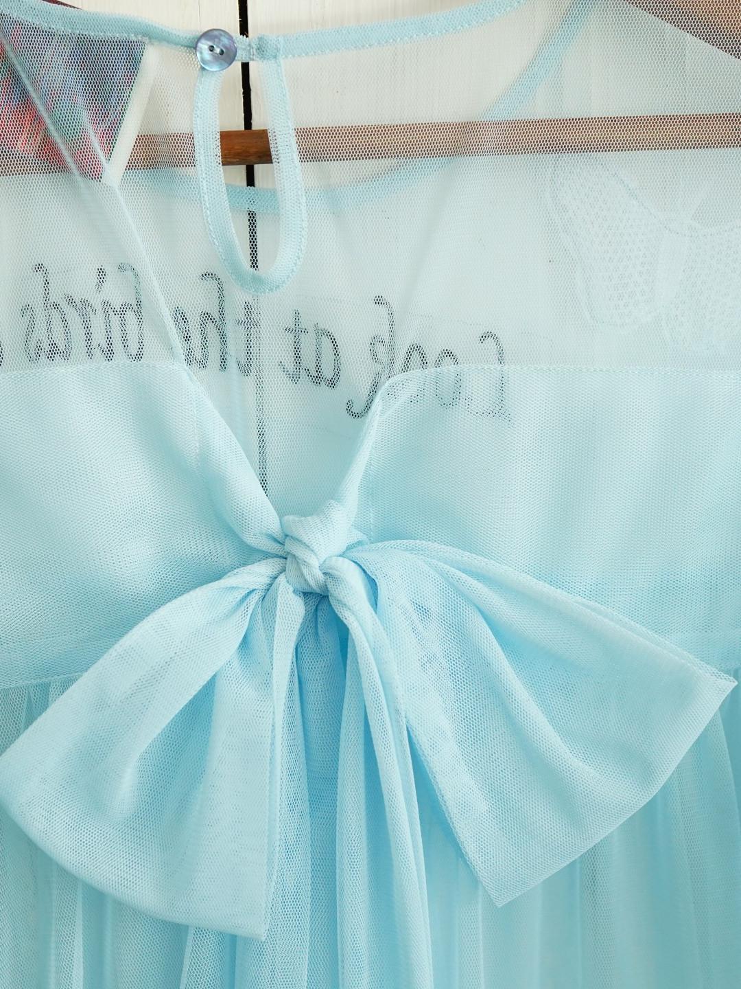 Unlogical Poem Vintage Dreamy Tulle Collage Embroidered Dress