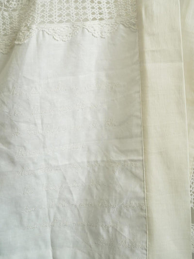 Unlogical Poem Heavily Embroidered Vintage-Style Cotton Fabric Kimono