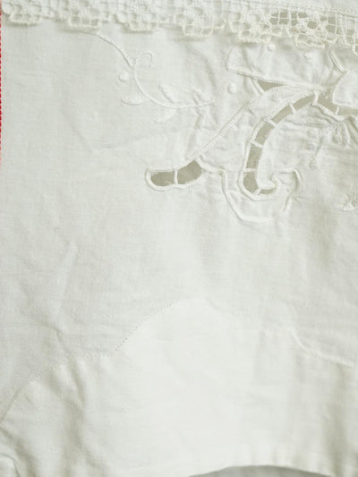 Unlogical Poem Heavily Embroidered Vintage-Style Cotton Fabric Kimono