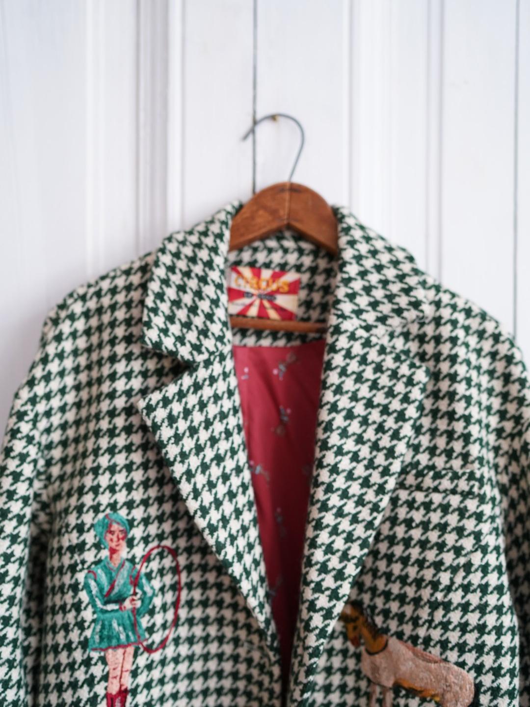 Unlogical Poem Circus Embroidered Corduroy Blazer