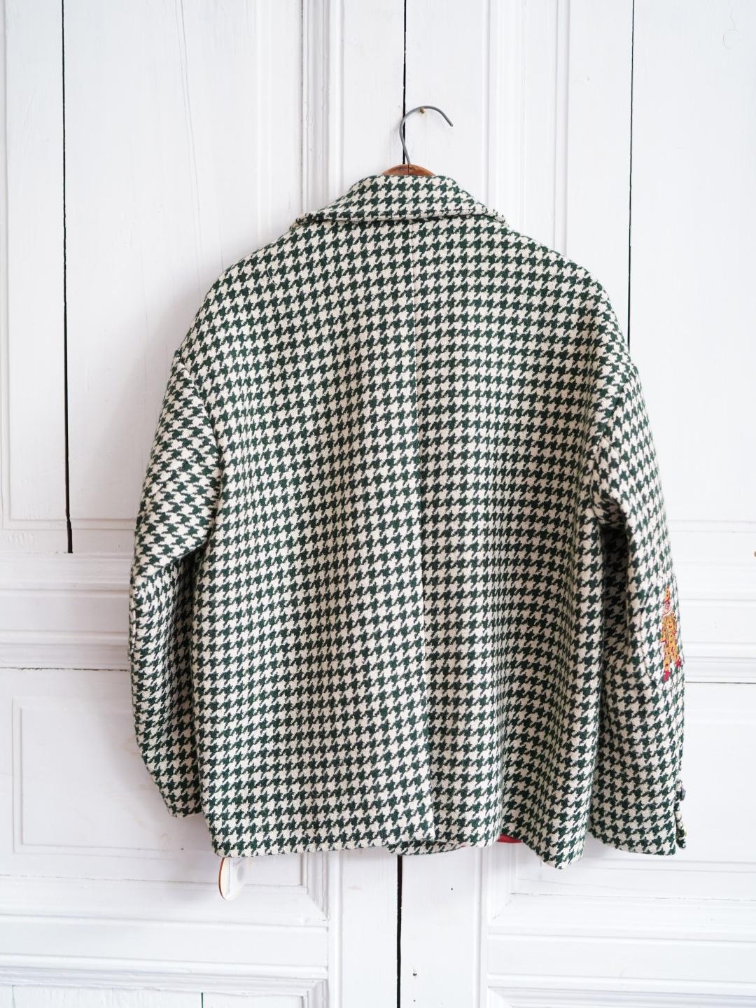 Unlogical Poem Circus Embroidered Corduroy Blazer