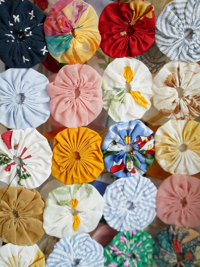 Unlogical Poem Heavy-Duty Colorful Yo-Yo Flower Tie-Back Vest