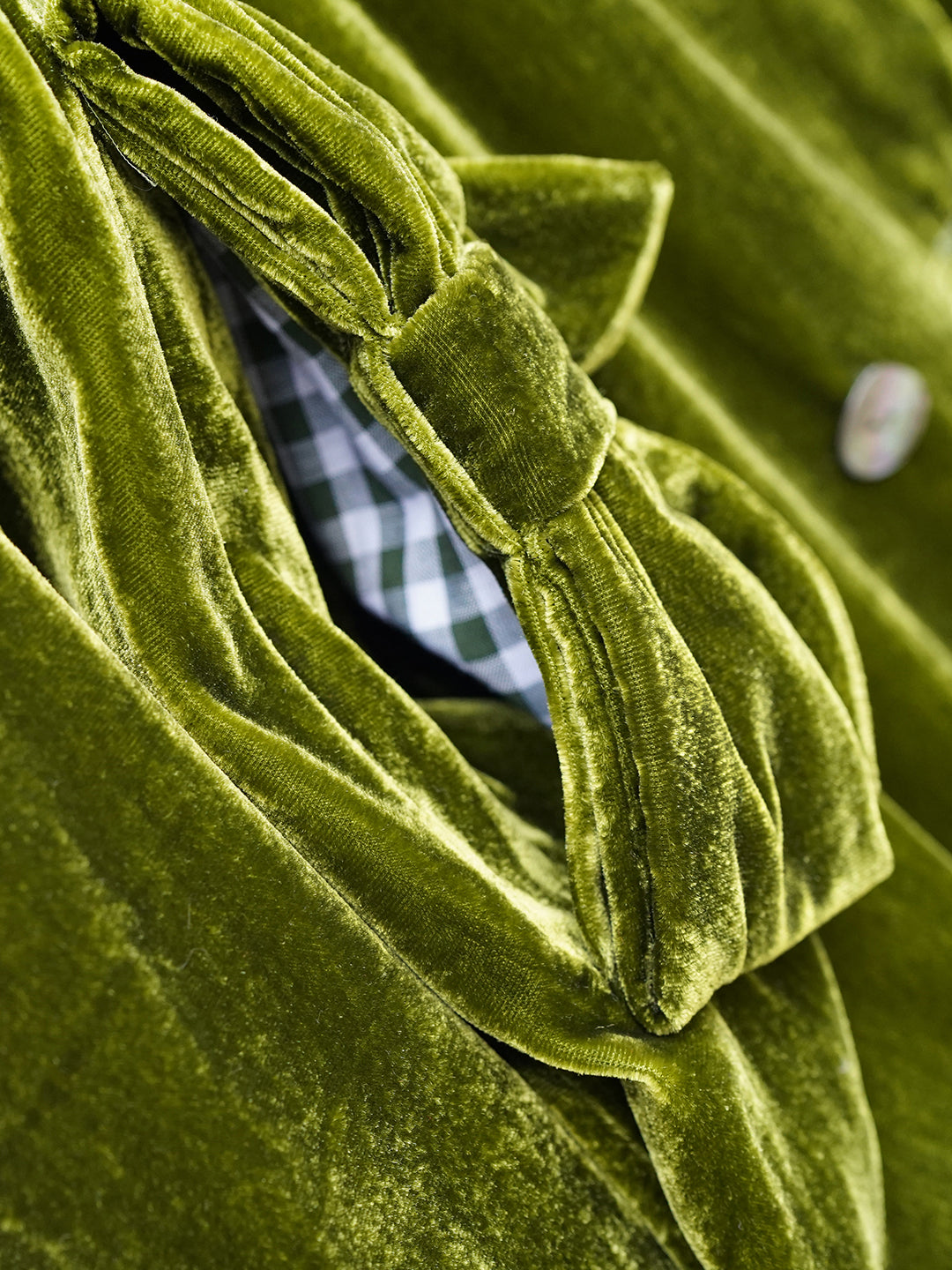 Unlogical Poem Retro-style Bow Velvet Overcoat