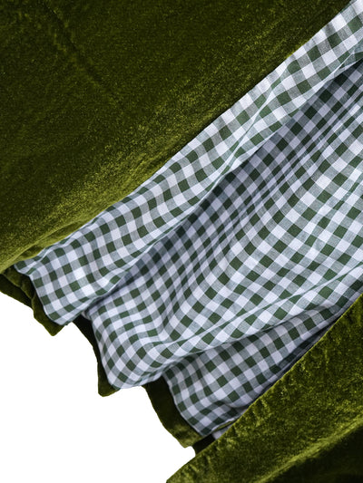 Unlogical Poem Retro-style Bow Velvet Overcoat