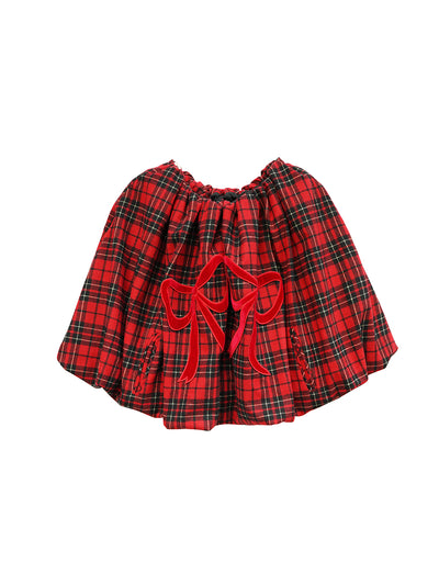 Unlogical Poem Victorian-style Tartan Woolen Top/Skirt