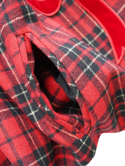 Unlogical Poem Victorian-style Tartan Woolen Top/Skirt