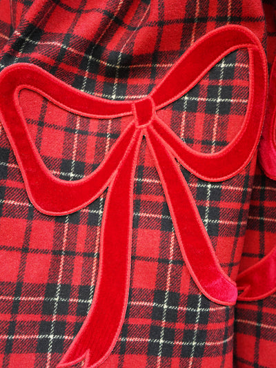 Unlogical Poem Victorian-style Tartan Woolen Top/Skirt