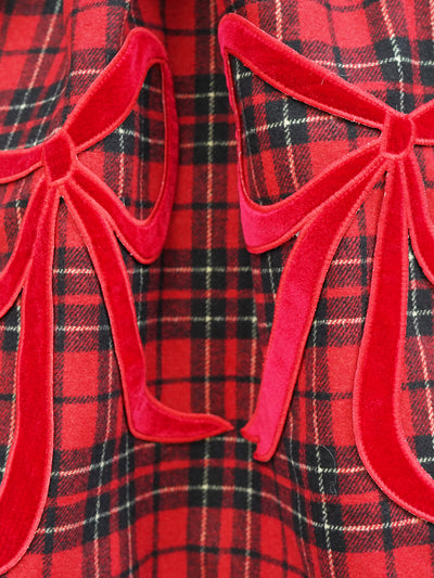 Unlogical Poem Victorian-style Tartan Woolen Top/Skirt