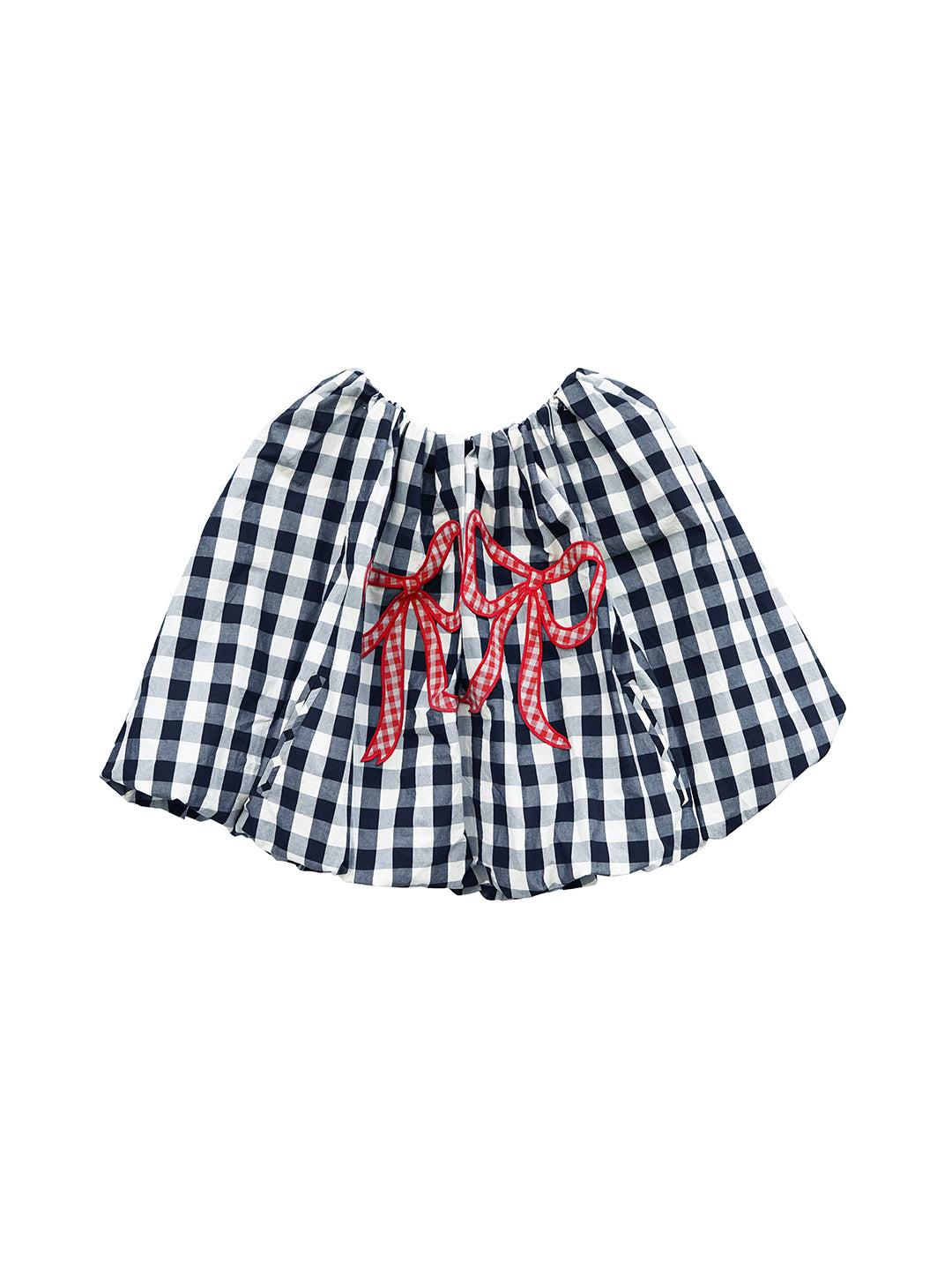 Unlogical Poem Victorian-style Ginghim Cotton Top/Skirt