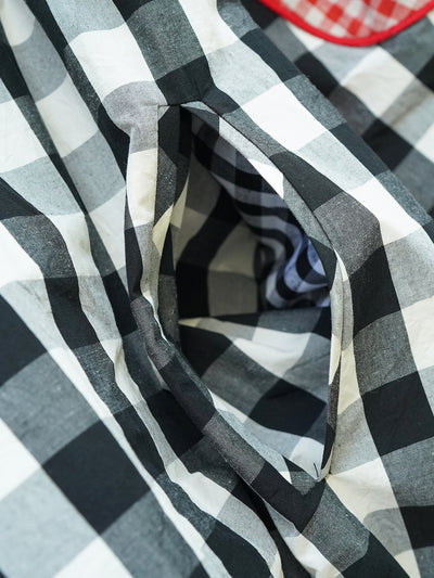 Unlogical Poem Victorian-style Ginghim Cotton Top/Skirt