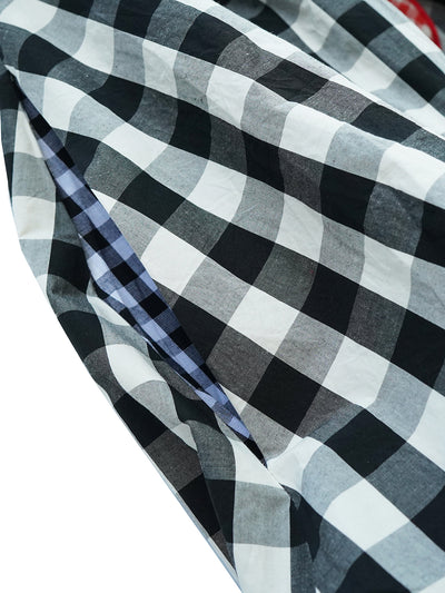 Unlogical Poem Victorian-style Ginghim Cotton Top/Skirt