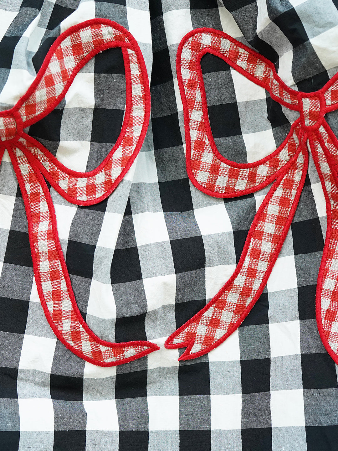 Unlogical Poem Victorian-style Ginghim Cotton Top/Skirt