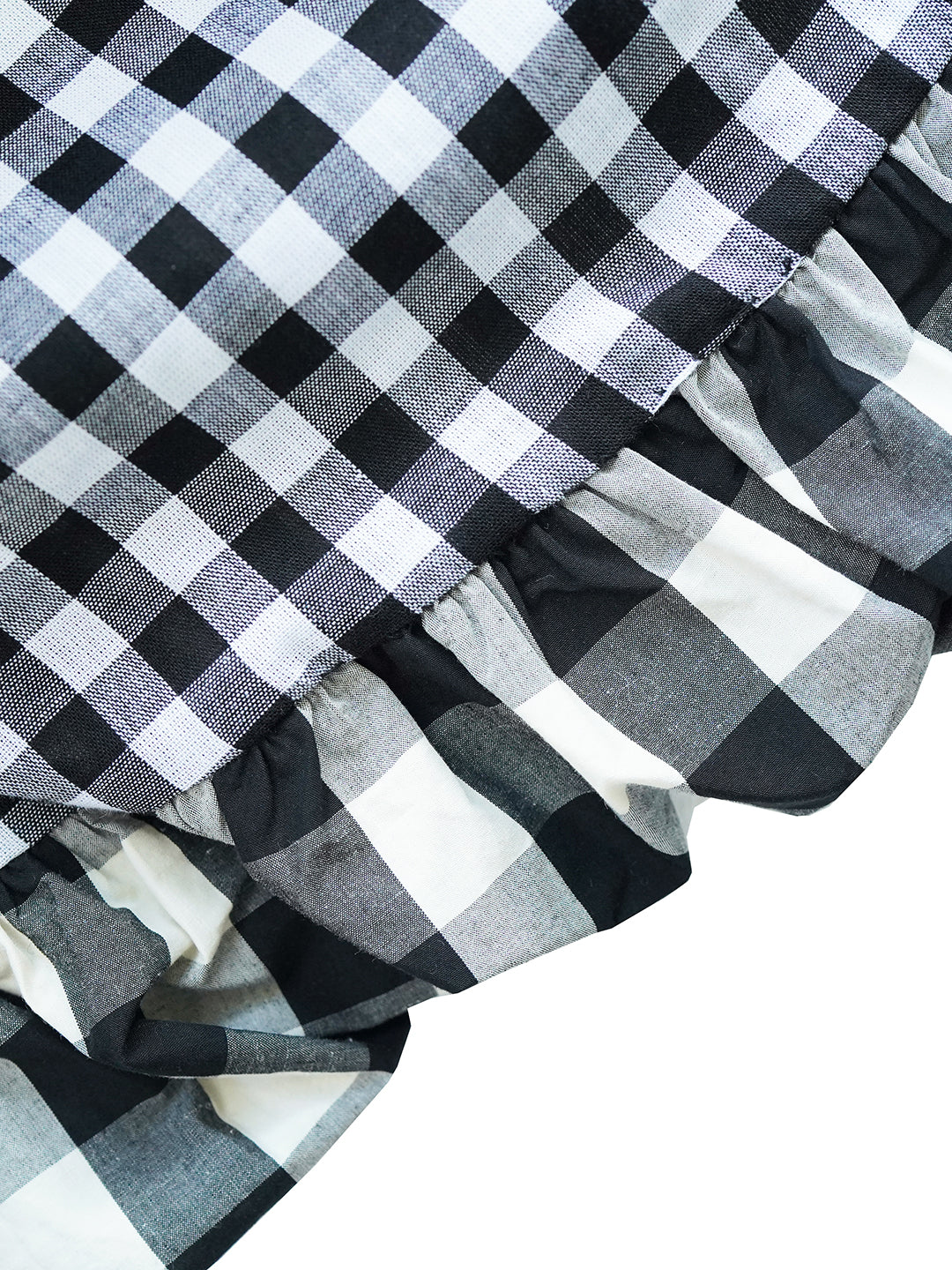 Unlogical Poem Victorian-style Ginghim Cotton Top/Skirt