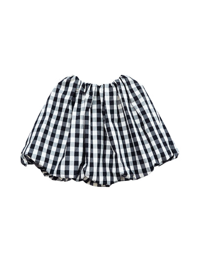 Unlogical Poem Victorian-style Ginghim Cotton Top/Skirt