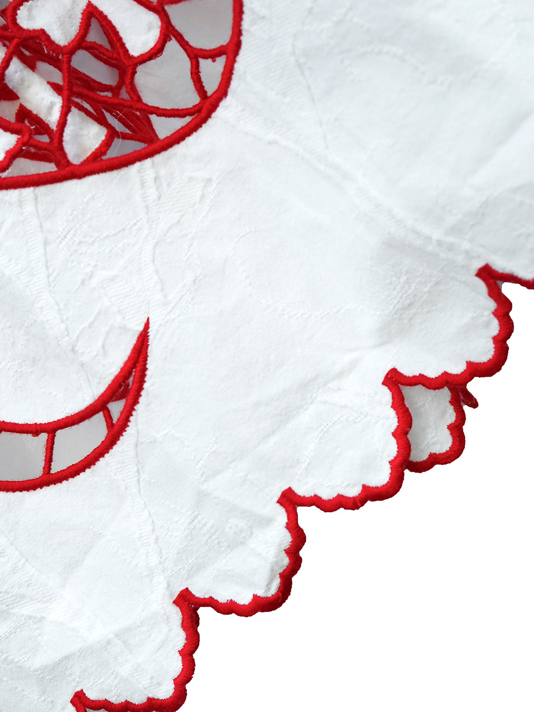 Unlogical Poem Victorian-style Paper-cut Pattern Hollow Embroidery Cotton Dress