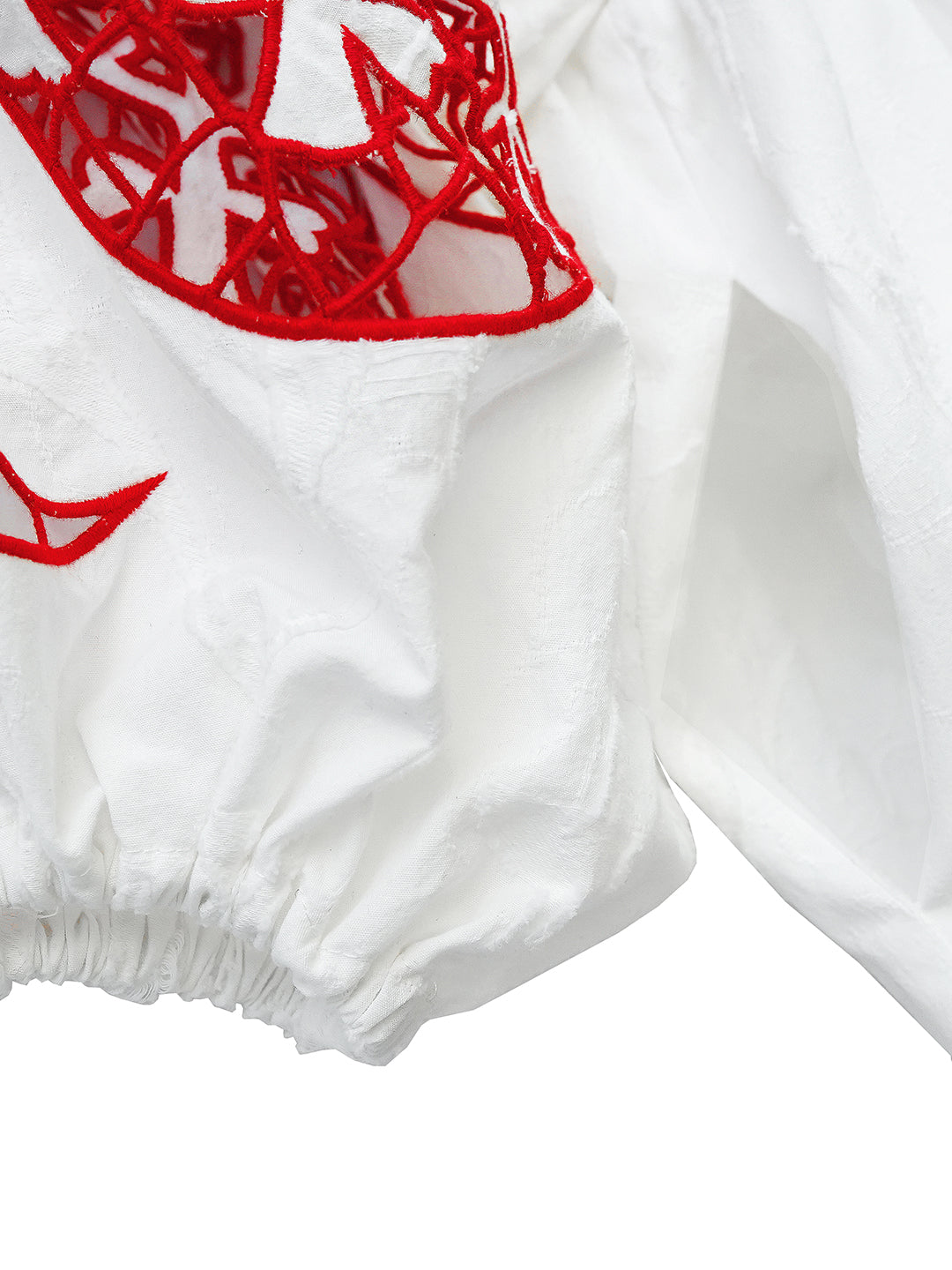 Unlogical Poem Victorian-style Paper-cut Pattern Hollow Embroidery Cotton Dress