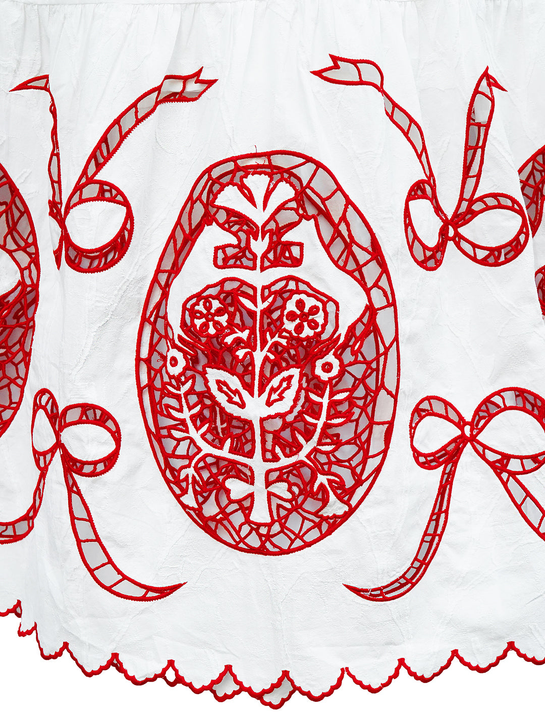 Unlogical Poem Victorian-style Paper-cut Pattern Hollow Embroidery Cotton Dress