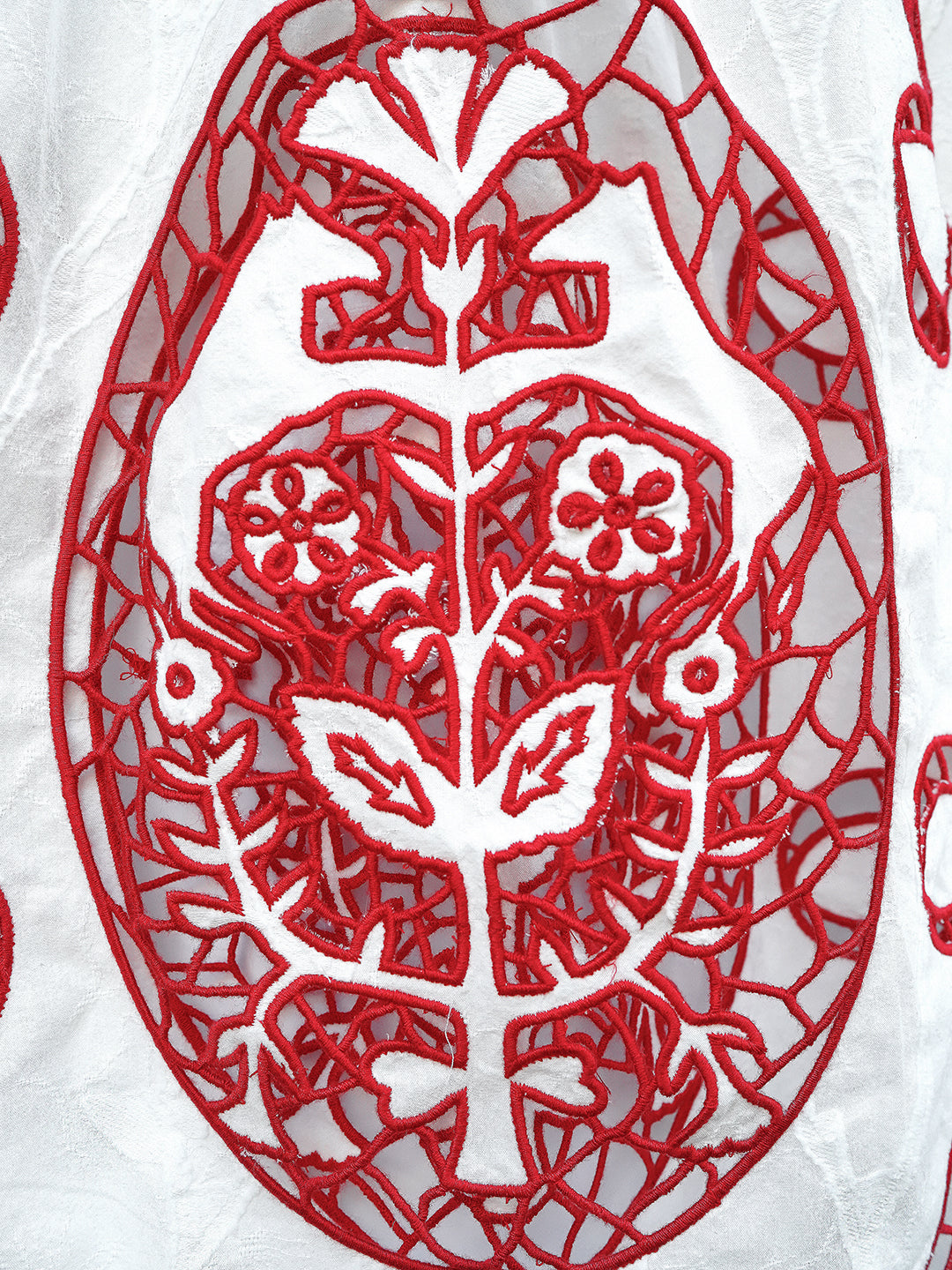 Unlogical Poem Victorian-style Paper-cut Pattern Hollow Embroidery Cotton Dress