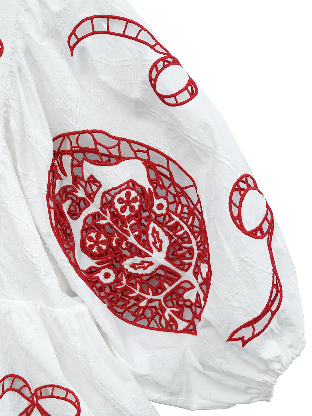 Unlogical Poem Victorian-style Paper-cut Pattern Hollow Embroidery Cotton Dress