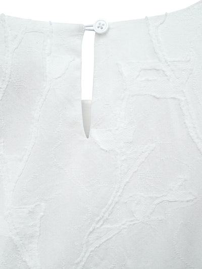 Unlogical Poem Victorian-style Paper-cut Pattern Hollow Embroidery Cotton Dress