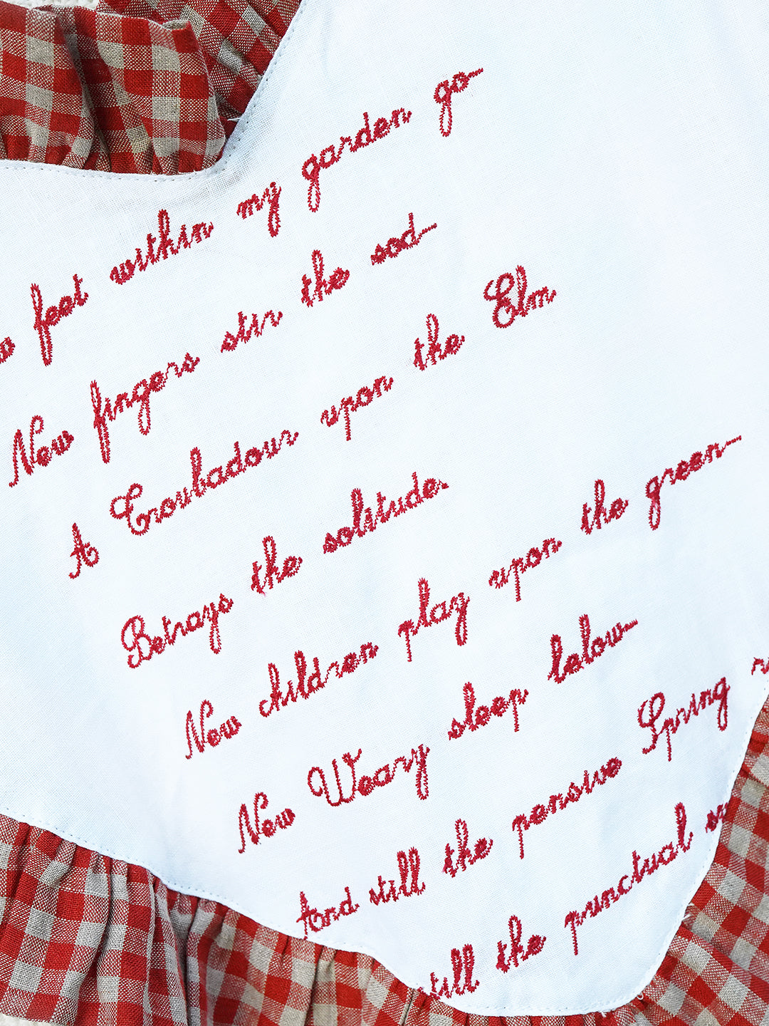 Unlogical Poem Poetic Embroidery Patchwork Knitwear